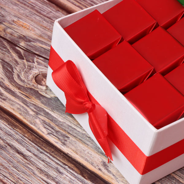 Season's greetings , Merry christmas & happy new year designed premium chocolate small hamper