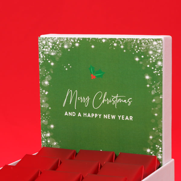 Season's greetings , Merry christmas & happy new year designed premium chocolate small hamper