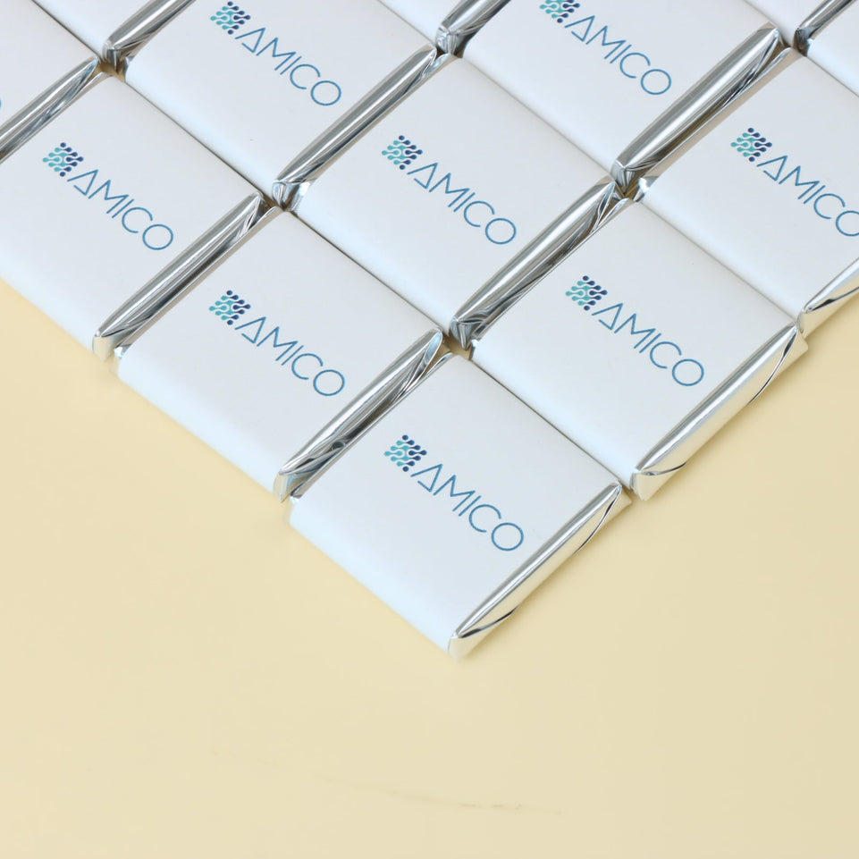 Corporate branded thin loose premium chocolate