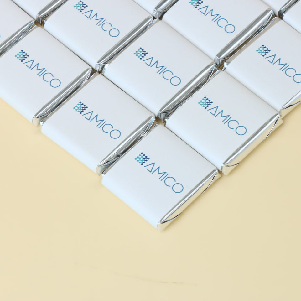 Corporate branded thin loose premium chocolate