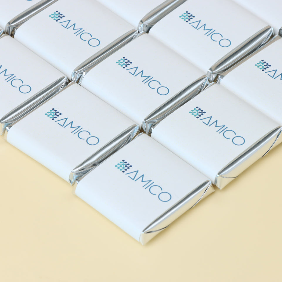 Corporate branded thin loose premium chocolate