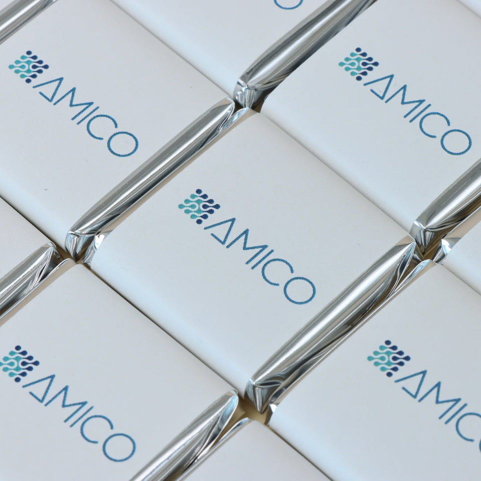 Corporate branded thin loose premium chocolate