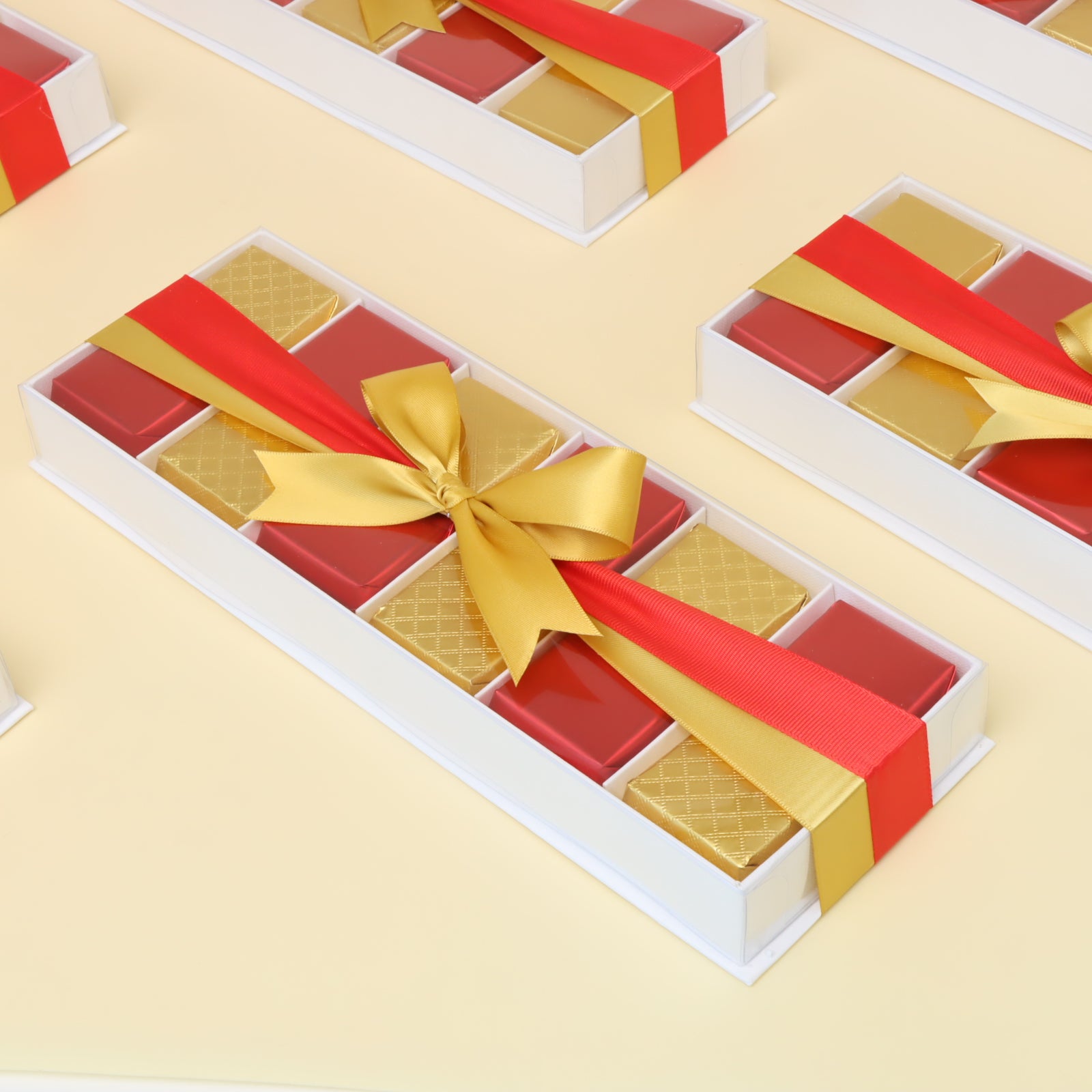 Luxury red gold premium chocolate gift box