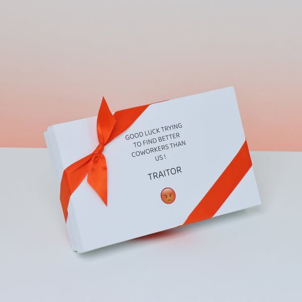 Good luck trying to find better co-worker than us traitor designed 15piece premium chocolate hard box