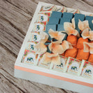 Happy diwali floral elephant designed premium chocolate medium leather tray