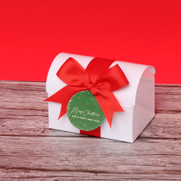 Set of 20 Merry Christmas & happy new year designed premium chocolate chest box giveaway