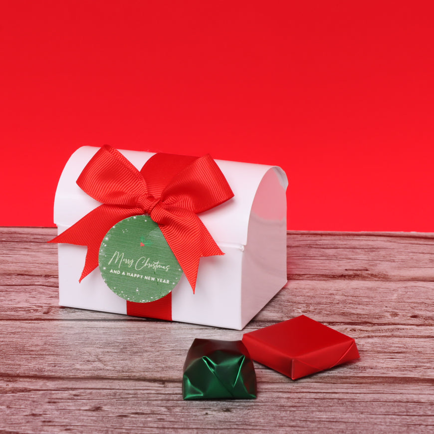 Merry christmas & happy new year designed chocolate chest box giveaway