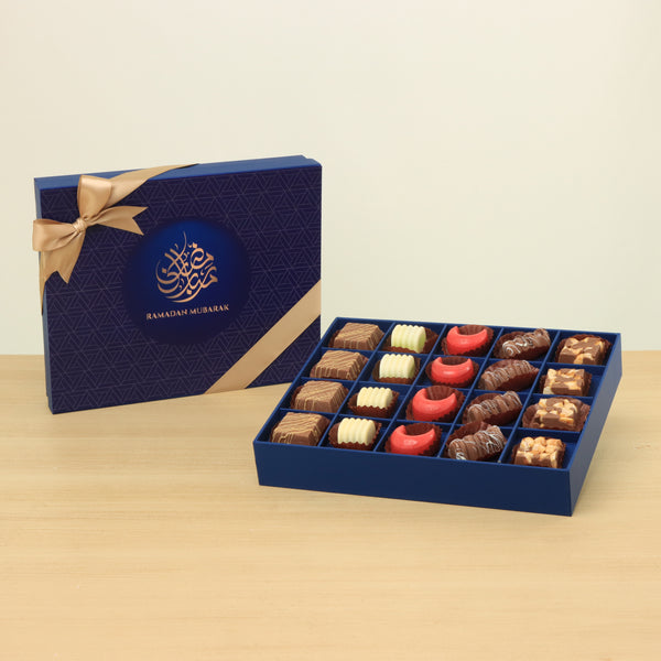 Ramadan Mubarak designed premium chocolate 20P hard box