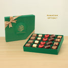 Ramadan Eid Mubarak premium chocolate 20P green hard box
