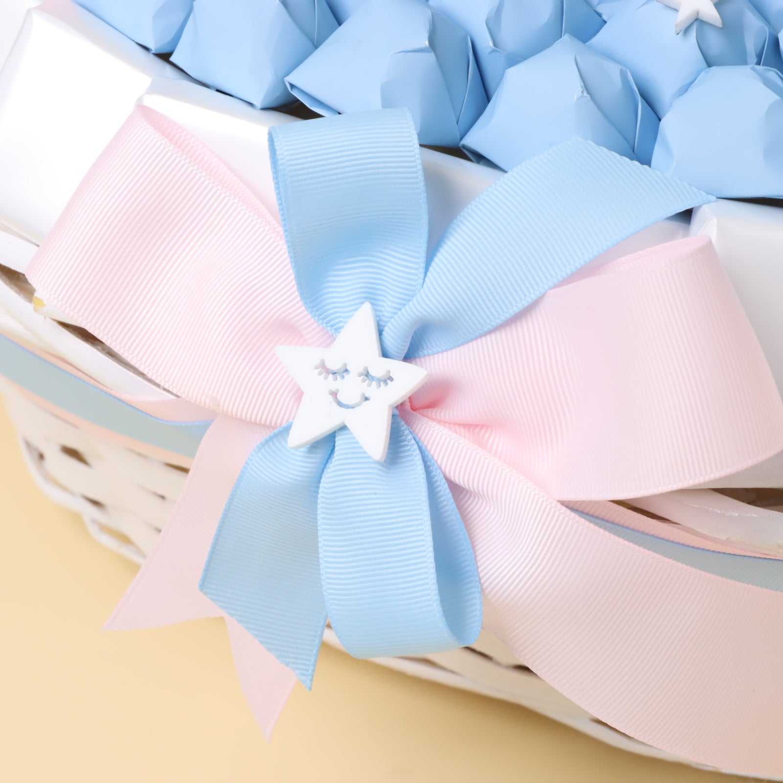 Baby twin designed chocolate extra large basket