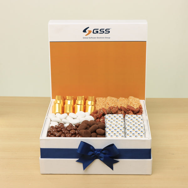 Corporate customized premium chocolate & nuts large hamper
