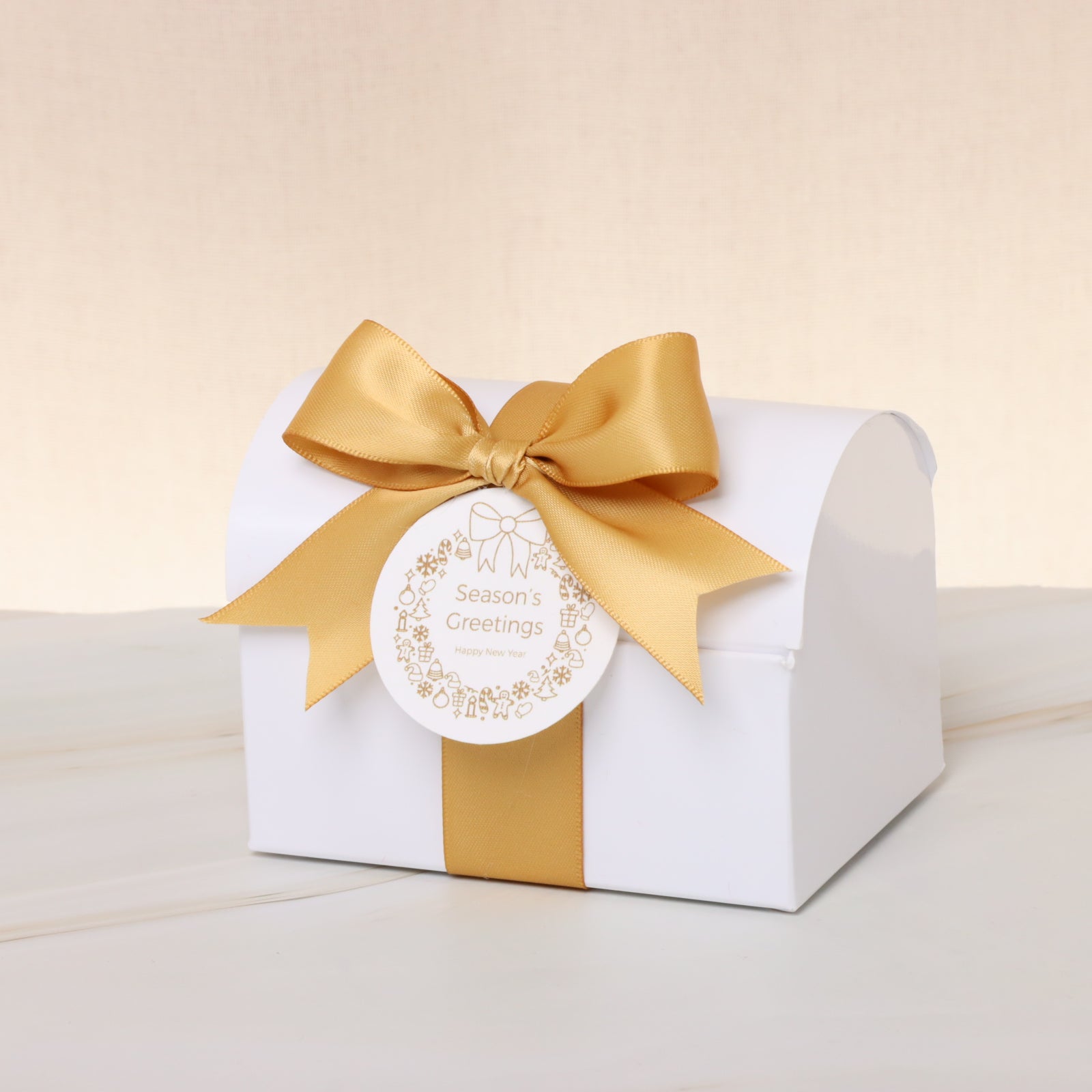 Set of 20 Season's greetings wreath designed premium chocolate chest box giveaway