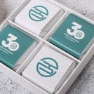 Set of 15 Corporate branded premium chocolate 4P hard box