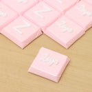 Baby girl personalized acrylic name decorated premium chocolate