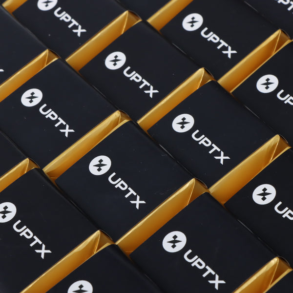 Corporate customized premium chocolate medium leather tray with customized acrylic backdrop