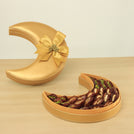 Ramadan premium nut stuffed dates crescent leather box