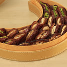 Ramadan premium nut stuffed dates crescent leather box