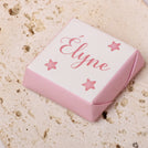 Baby girl star design personalized chocolate