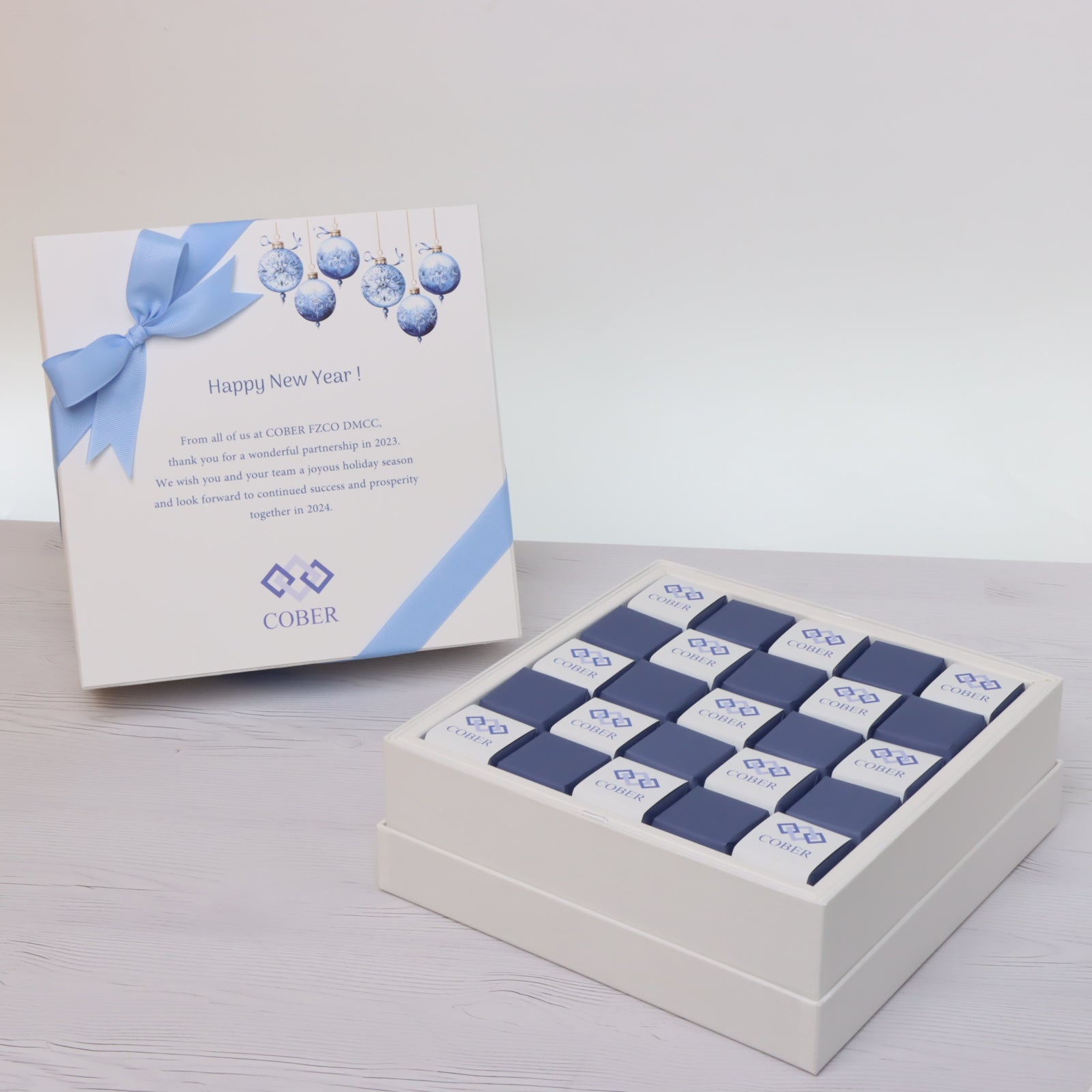 Set of 2 Corporate customized premium chocolate hard box