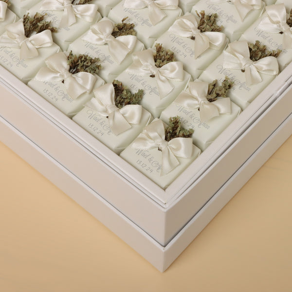 Bridal decorated and personalized chocolate hard box