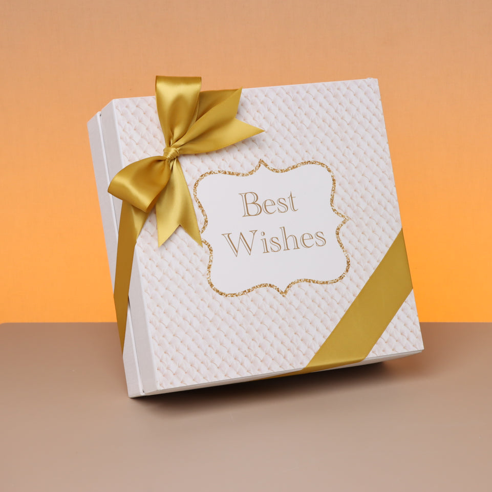 Best wishes neutral 25p chocolate hard box