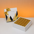 Best wishes geometric designed 25p premium chocolate hard box