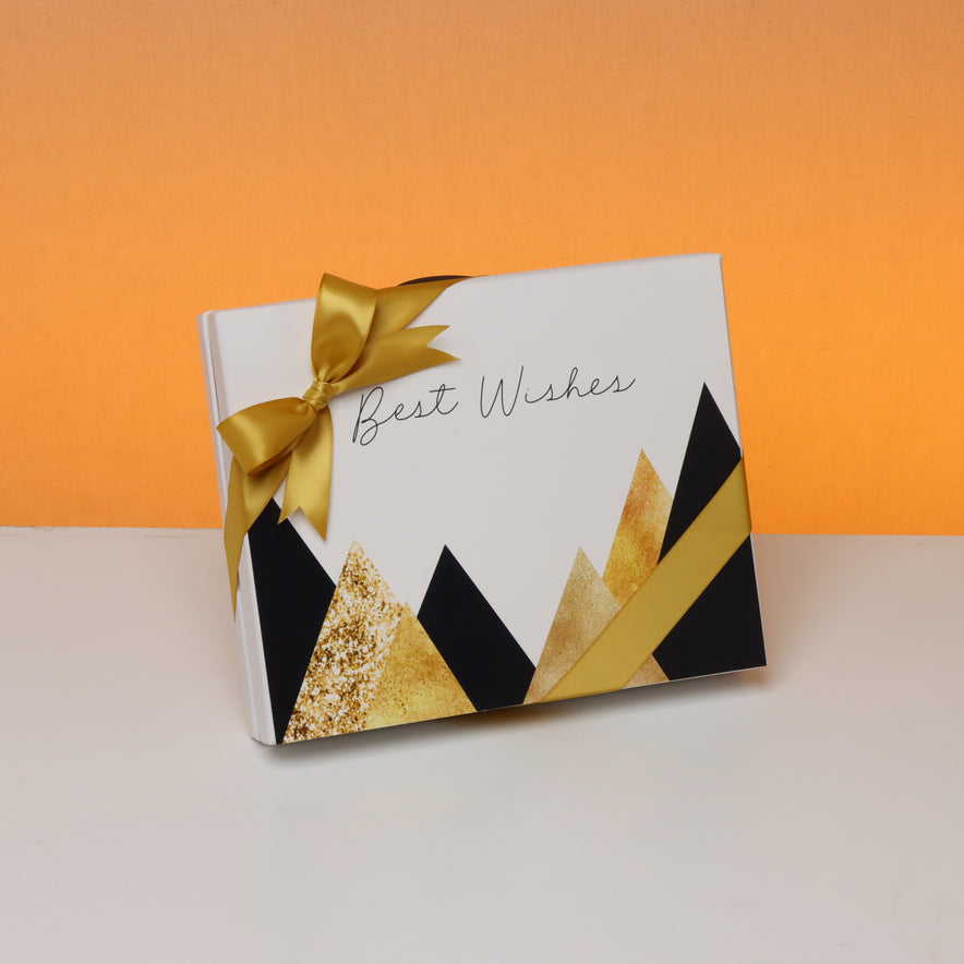 Best wishes geometric 20p premium chocolate hard box