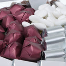 Corporate customized premium chocolate leather round leather tray