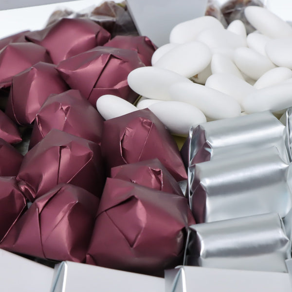 Corporate customized premium chocolate leather round leather tray