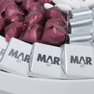 Corporate customized premium chocolate leather round leather tray