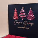 Season's greetings three tree designed premium chocolate extra large hamper