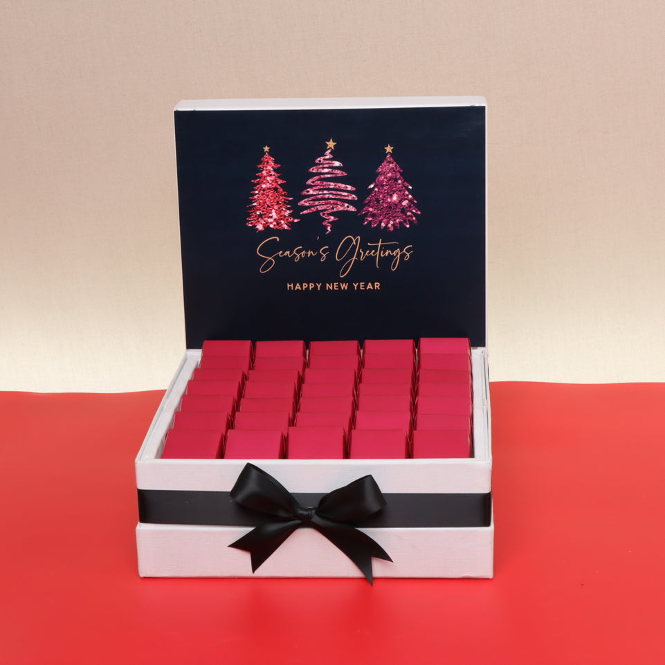 Season's greetings three tree chocolate large hamper