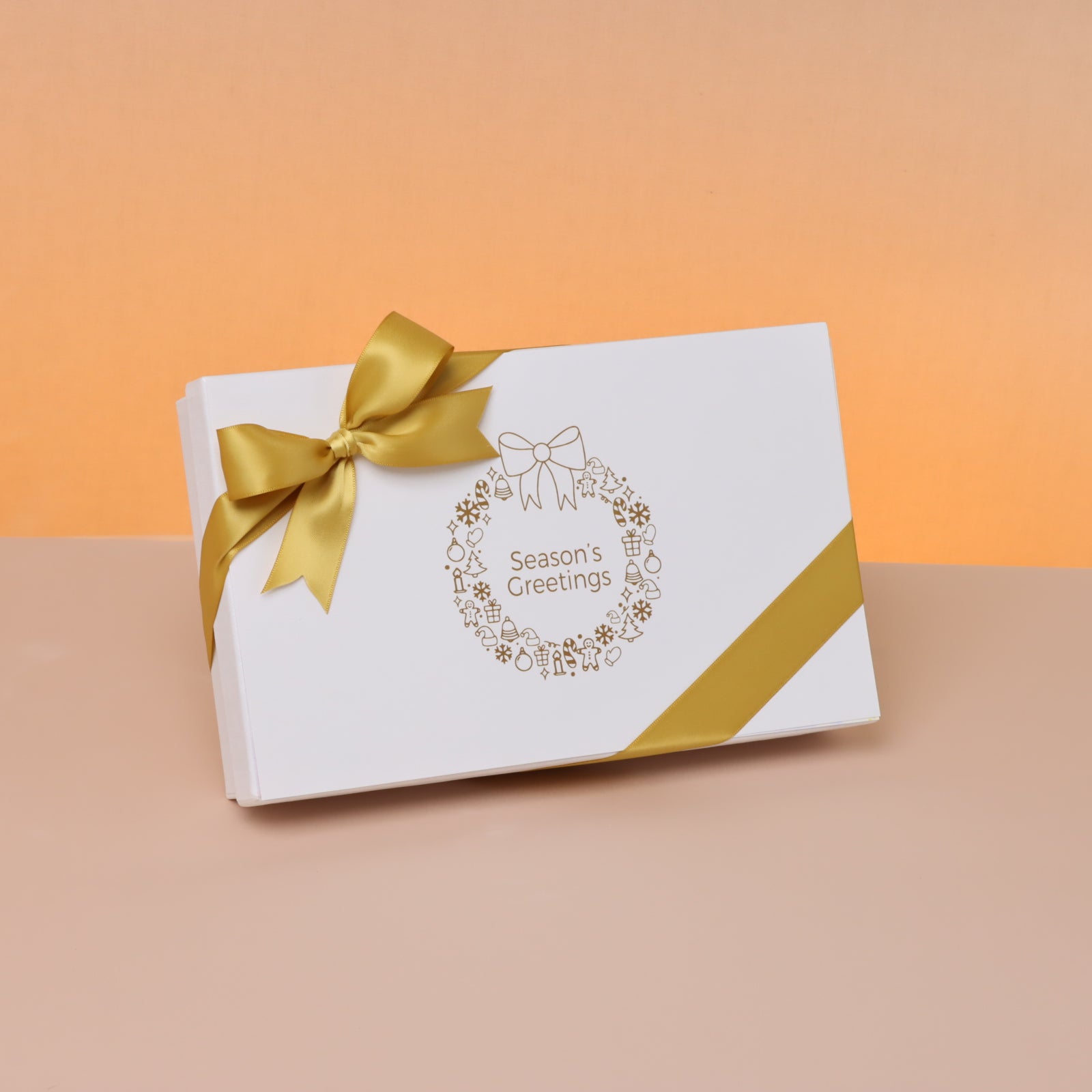 Season's greetings designed premium chocolate 15 piece hard box