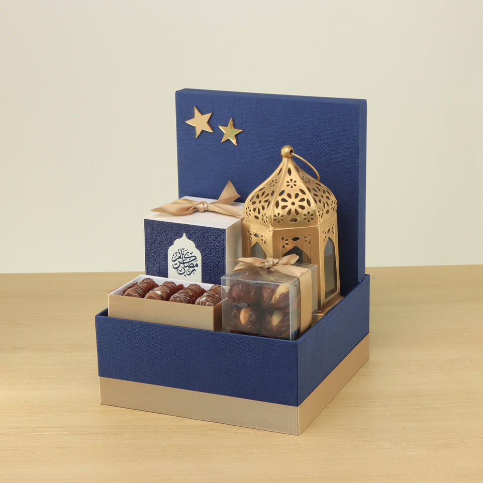 Ramadan Mubarak designed premium chocolate & sweets medium hamper