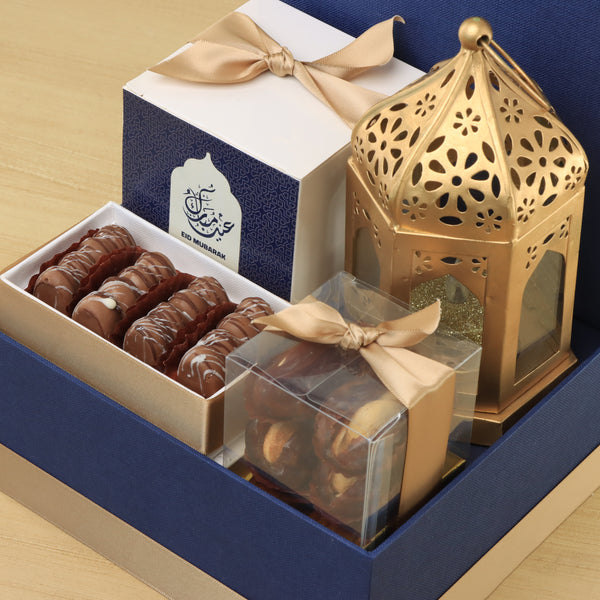 Ramadan Mubarak designed premium chocolate & sweets medium hamper