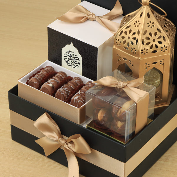Ramadan Mubarak designed premium chocolate & sweets medium hamper