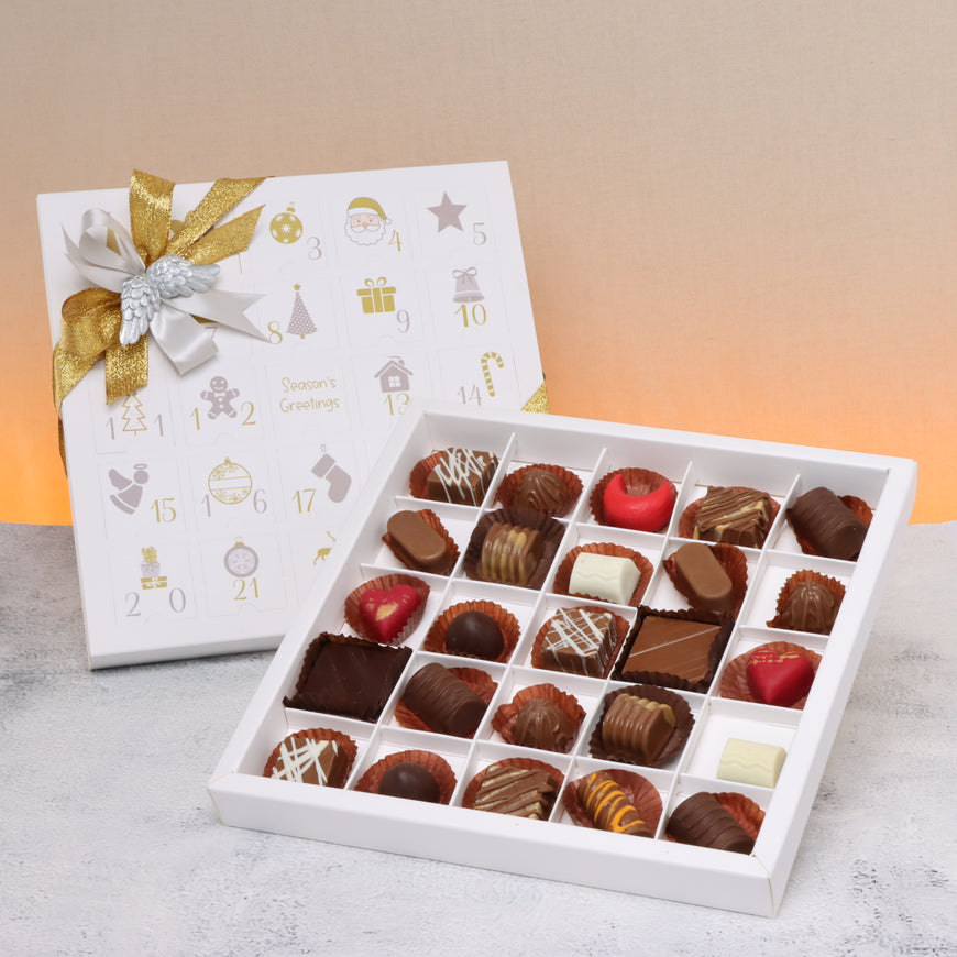 Christmas advent calendar chocolate box