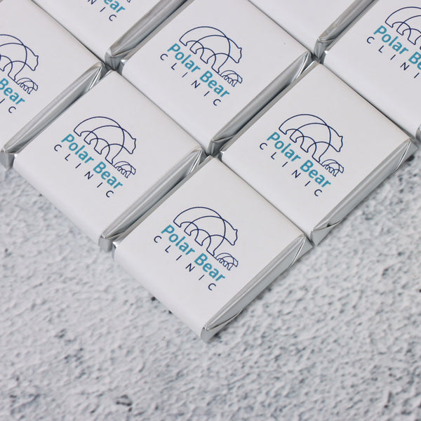 Corporate branded thin loose chocolate