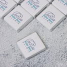Corporate branded thin loose chocolate
