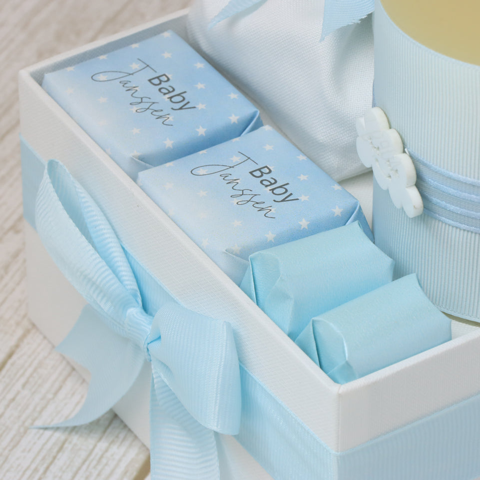 Baby boy cloud designed premium chocolate small hamper