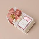 Set of 20 Bridal chocolate and almond dragees view top hard box giveaway