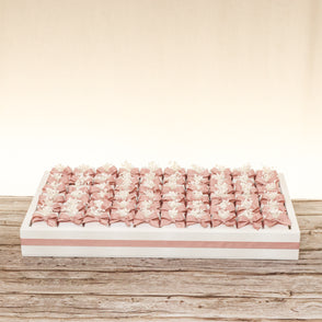 Bridal ribbon and flower decorated pr...