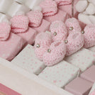 Baby Girl Carousel theme chocolate medium leather tray