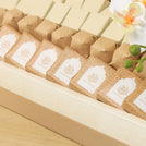 Ramadan Mubarak designed premium chocolate medium leather tray