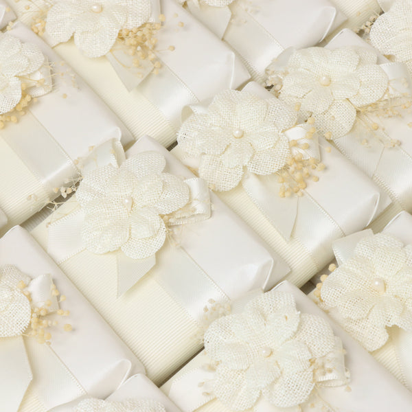 Bridal flower decorated chocolate large leather tray