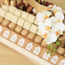 Ramadan Mubarak designed premium chocolate medium leather tray