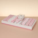 Baby Girl Carousel theme chocolate medium leather tray