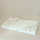 Bridal flower decorated chocolate large leather tray