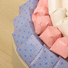 Ramadan Mubarak designed premium chocolate leather round tray