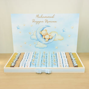 Baby boy teddy designed premium choco...